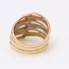 Bague 3 anneaux en or tricolore 18k d'occasion