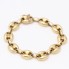 Bracelet grain de café semi creux en or 18k d'occasion