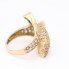 Bague dauphin en or 18k avec zircone seconde main