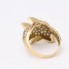 Bague dauphin en or 18k avec zircone seconde main