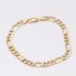 Bracelet semi-creux de style Cartier en or bicolore 18k