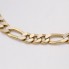 Bracelet semi-creux de style Cartier en or bicolore 18k