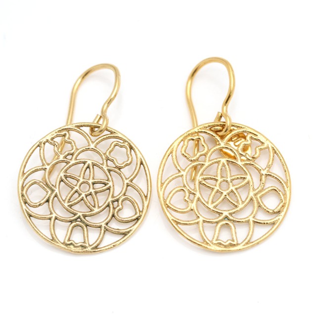 Pendientes TOUS mandala de oro 18k de...