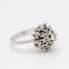 Bague rosace en or 18 carats d'occasion avec diamants