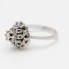 Bague rosace en or 18 carats d'occasion avec diamants