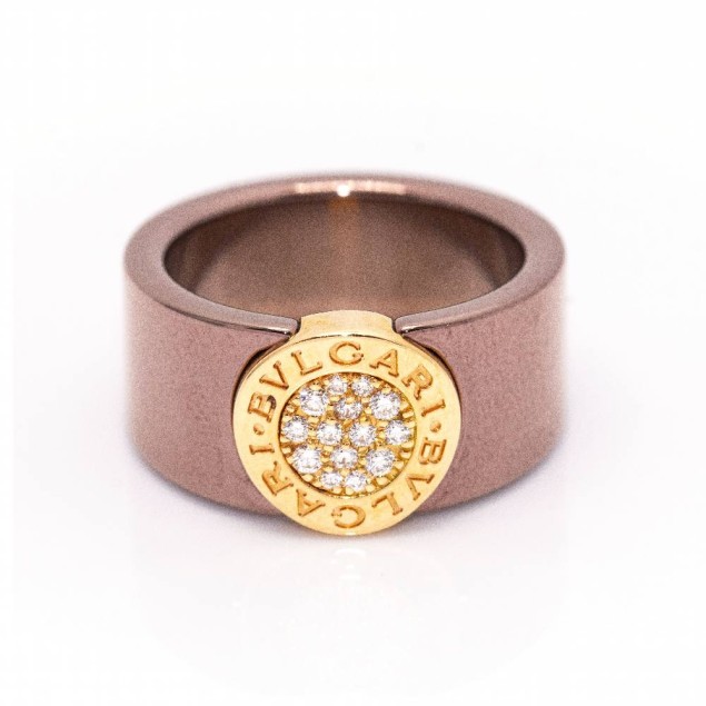 Anillo BVLGARI BVLG en oro Rosa y...