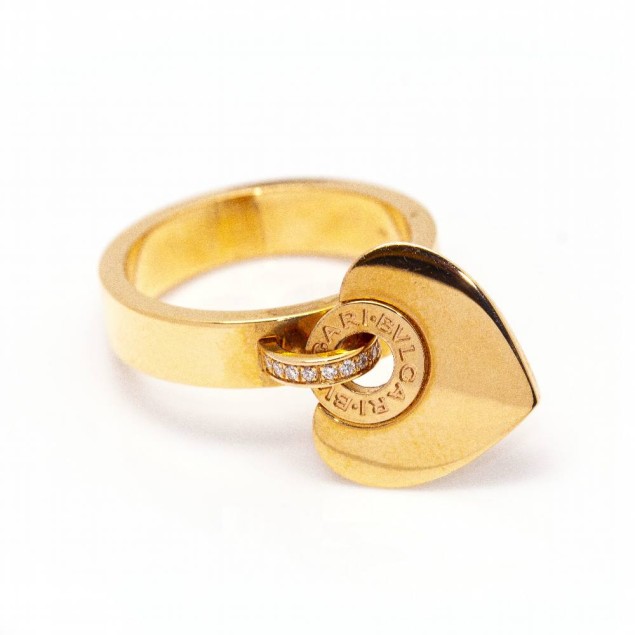 Anillo BVLGARI CUORE con Diamantes....