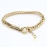 Bracelet gourmette en or 18k avec zircon 2nde main