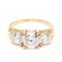 Bague en or 18k d'occasion avec zircons