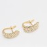 Boucles d'oreilles en or 18k avec saphirs incolores seconde main