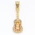 Pendentif guitare en or 18k d'occasion avec zircons