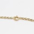 Bracelet de doigt en or 18k avec double C et zircons