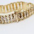 Bracelet articulé en or bicolore 18k d'occasion