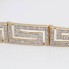 Bracelet à motif Grec en or 18k avec diamants seconde main