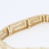 Bracelet à motif Grec en or 18k avec diamants seconde main