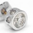 Boucles d'oreilles dormeuses en diamant de 2,07ct D'occasion