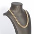 Collier gourmette en or tricolore 18k d'occasion