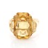 Bague en or 18k de style vintage avec citrine seconde main