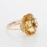 Bague en or 18k de style vintage avec citrine seconde main