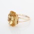 Bague en or 18k de style vintage avec citrine seconde main