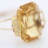 Bague en or 18k de style vintage avec citrine seconde main