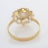 Bague en or 18k de style vintage avec perle de seconde main