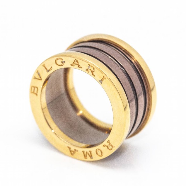 Bague BVLGARI B.ZERO 1 Or Rose Rome ....