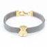 Bracelet TOUS OURS en or jaune et acier. Neuf