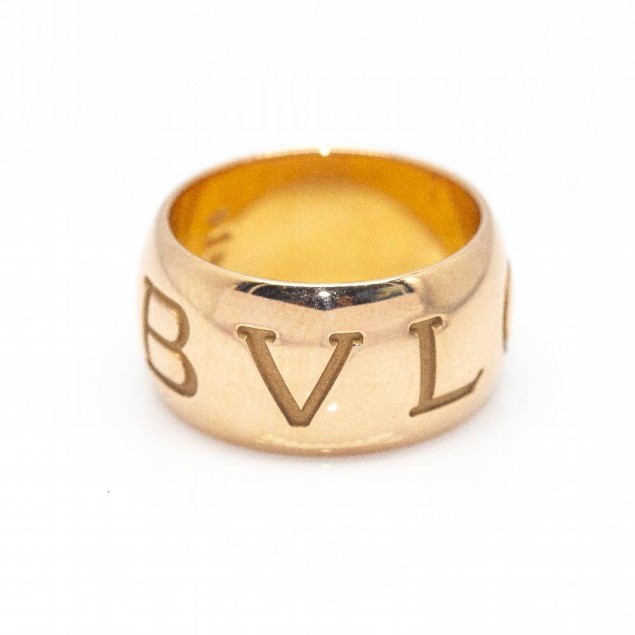 Bague BVLGARI en or rose. Neuve