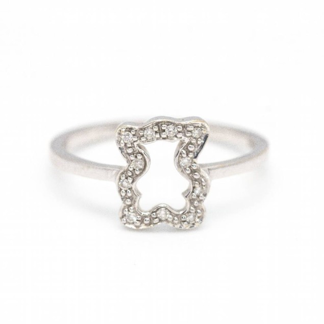 Bague TOUS en or blanc et diamants....