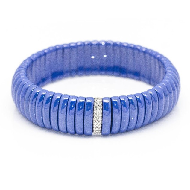 Pulsera JARRETIERE Cerámica azul...