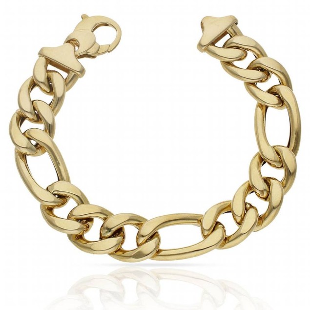 Bracelet creux en or 18k style...