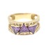 Bague d'occasion en or 18k avec zirconias