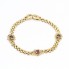 Bracelet en or 18k avec rubis et zircon d'occasion