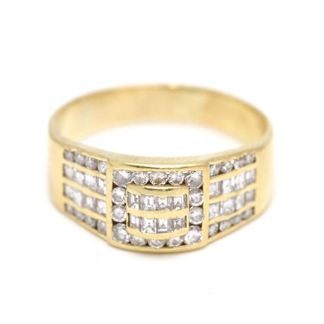 Segell d'or 18k amb diamants de...