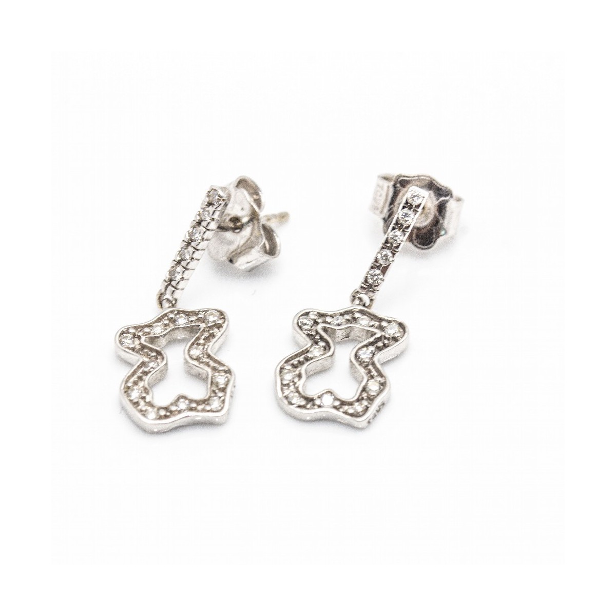 Pendientes tous oro y fashion diamantes