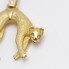 Colgante felino de oro 18k con diamantes de segunda mano