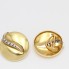 Boucles d'oreilles cercles en or 18k avec diamants seconde main