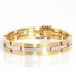 Bracelet rigide en or bicolore 18k d'occasion