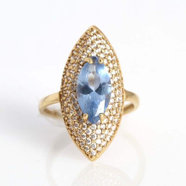 Bague marquise en or 18k d'occasion...