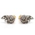 Boucles d'oreilles de style vintage en or 18k et diamants 18k d'occasion