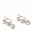 Boucles d'oreilles XIXème en Platine et Diamants. D'occasion