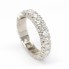 Bague ALLIANCE de Diamants et Or Blanc. D'occasion