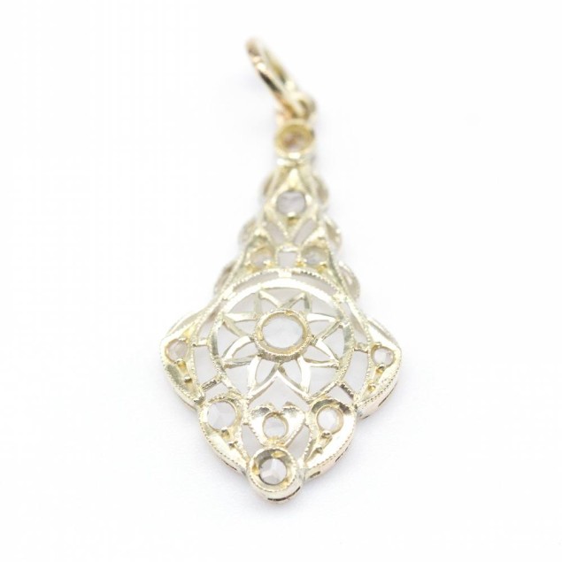 Pendentif 1900 en or jaune et...