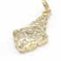 Pendentif 1900 en or jaune et diamants. Seconde main