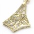 Pendentif 1900 en or jaune et diamants. Seconde main