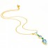 Collier BLUE SEA en or jaune. Neuf