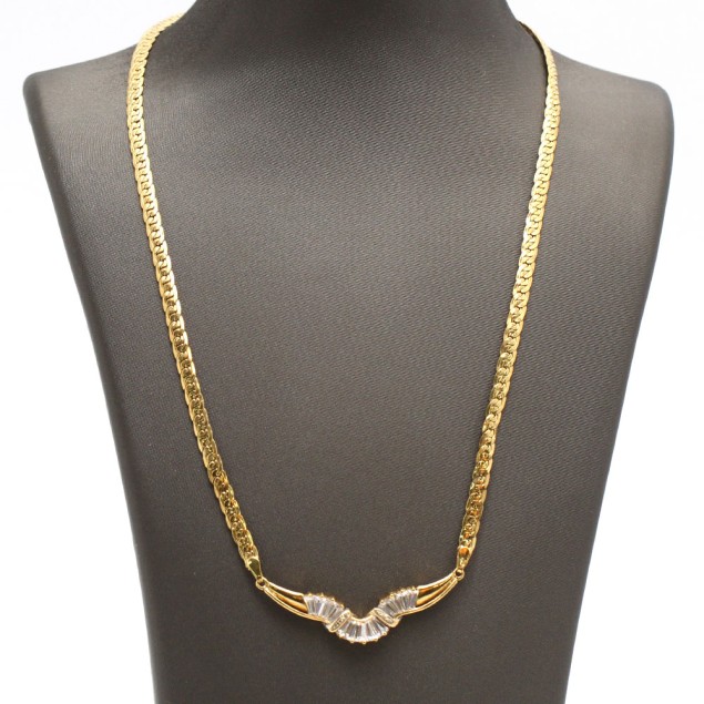 Collar ondulat d'or 18k amb...