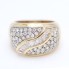 Bague d'occasion en or 18k avec zirconias cubiques