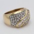 Bague d'occasion en or 18k avec zirconias cubiques